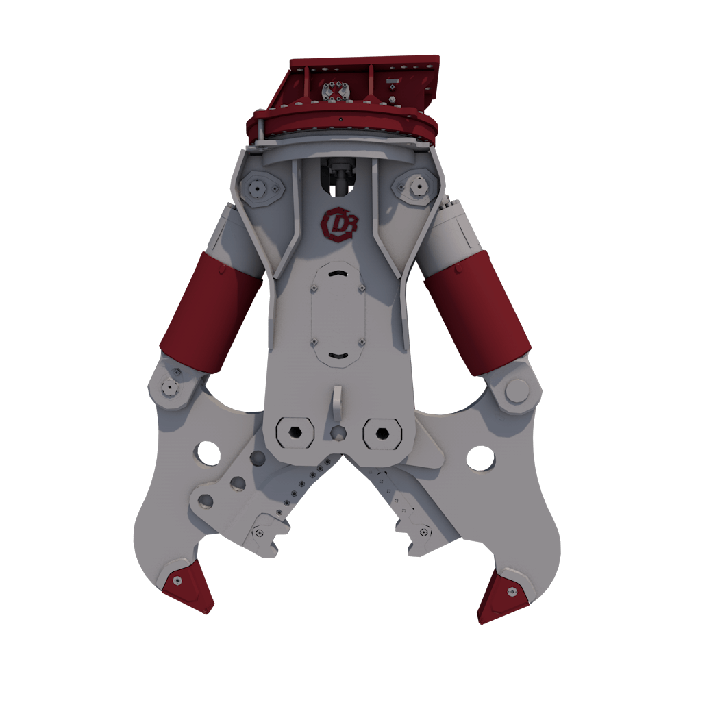 Two-shell excavation grab